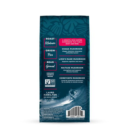 Organic PERFORM Functional Mushroom Coffee - Medium Roast Ground